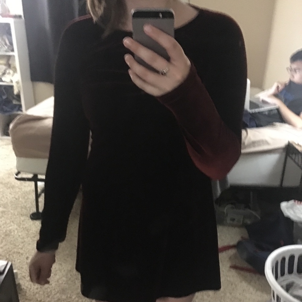 5 for $10 Red velvet dress